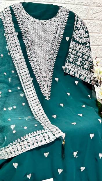 D.NO – 184E TO 184H BY DINSAA GEORGETTE EMBROIDERED WHOLESALER IN INDIA KURTI 